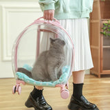 Pink Pet Carrier Trolley for Pet Travel Outdoor