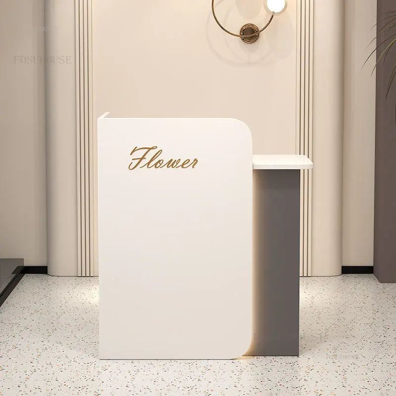Fashion Coffee Shop Hotel Reception Desks Simple Cash