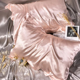 100% Pure Silk Pillowcase PCS Queen King Size