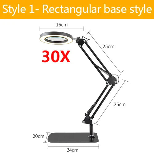 5x 30x Flexible Clamp-on Table Lamp with LED