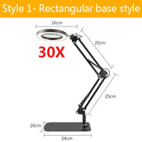 5x 30x Flexible Clamp-on Table Lamp with LED