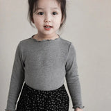 Vintage Girls Lace Shirt Spring Fall Long Sleeve