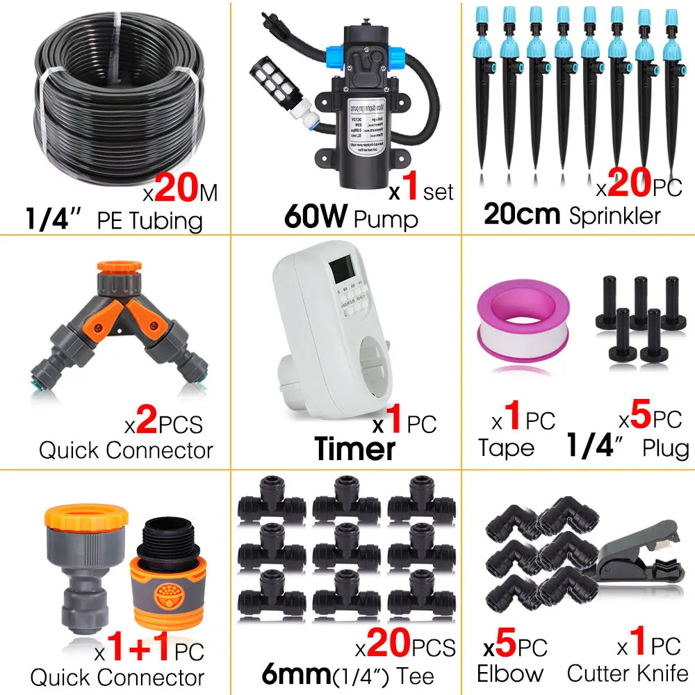 Smart Wifi/Bluetooth Compatible Timer Watering Systems for Garden