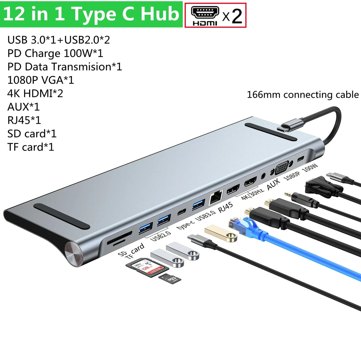 CERASTES NEW USB C HUB Type C to