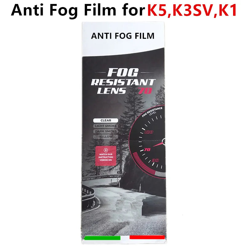 Anti Fog Film For K5 K3SV K1 Helmets