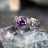 Newest 2024 Men's Purple CZ Zircon Fashion Wedding