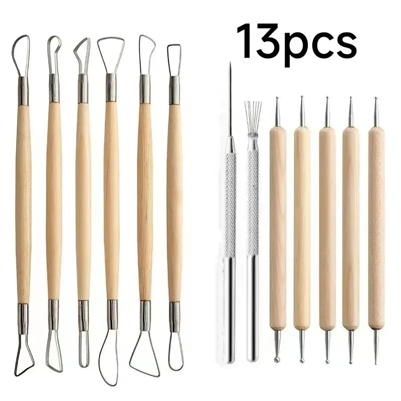 Pottery Clay Sculpting Tools Kit 8-61 Pcs/Set, Ceramic