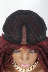 Kalyss 24 Inches Red Wig Synthetic Braids Wigs