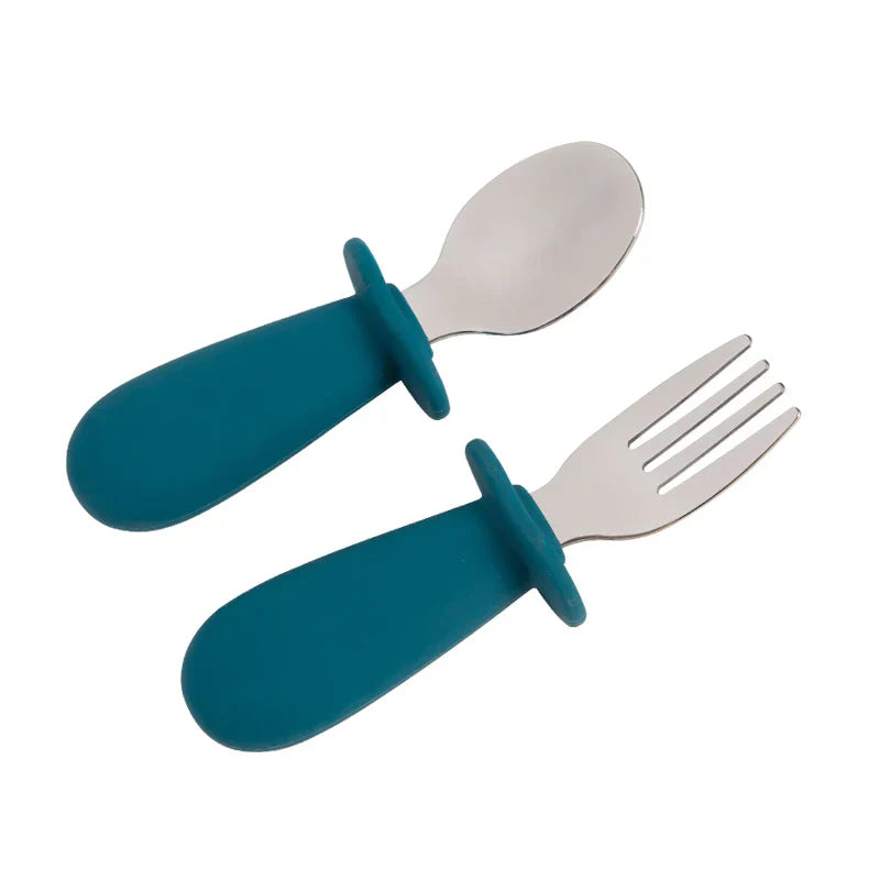 Solid Color Baby Gadget Tableware Set Children Utensil
