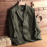 2023 New Men's Blazer Jacket Cotton Spring Autumn