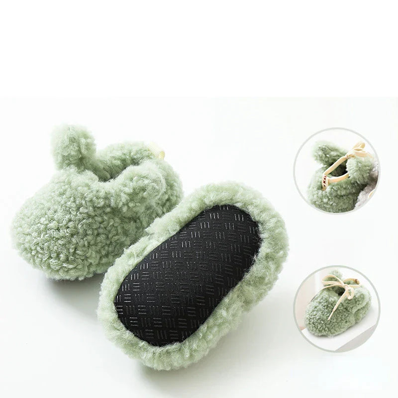 Toddler First Walker Socks Solid Color Tethered Leg