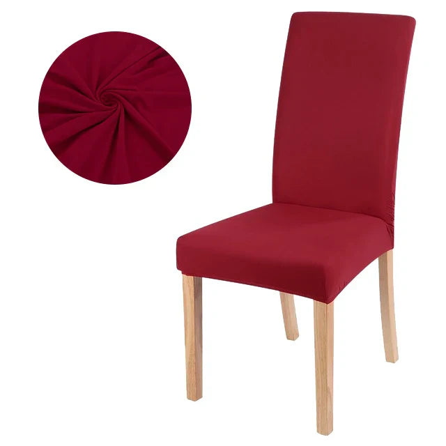 Elastic solid color Chair Cover Home Spandex Stretch