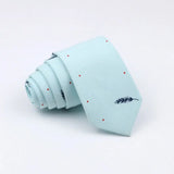 Mens Ties 6cm Classic Cotton Handmade Skinny Neck