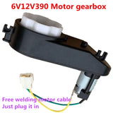 6V12V390 Electric Gearbox Motor Gear Box Children Kids