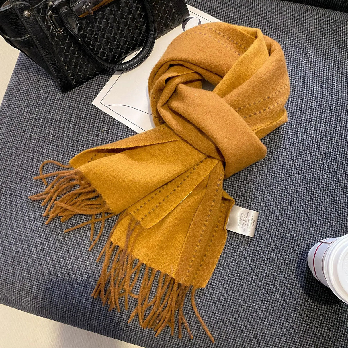 High Quality 100 Wool Scarf Female Fashion Classic