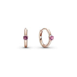 New 925 Sterling Silver Earring Pave Moments Heart