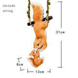 1pc Creative Climbing Rope Squirrel Figurine - Perfect