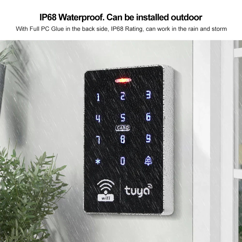 WiFi Tuya Door Access Control Keypad IP68 Waterproof