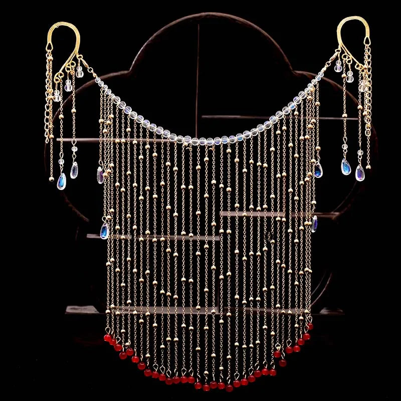 Antique Chinese Style Face Curtain Hanfu Hair Accessories