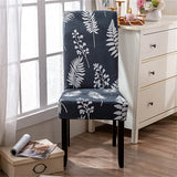 Printed Chair Cover Elastic Seat Chair Slipcovers Removable