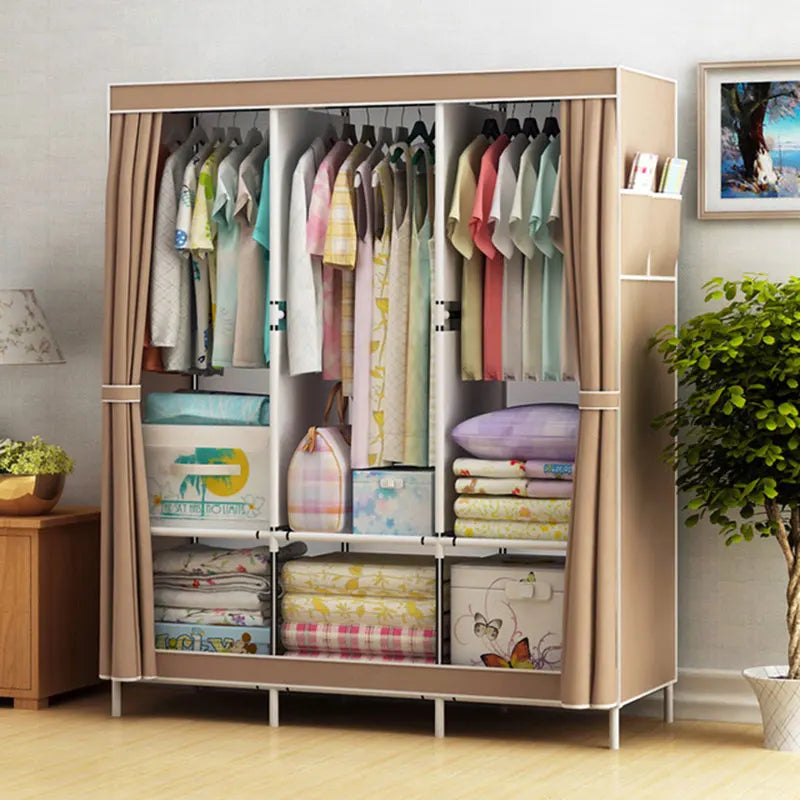 Bedroom Clothes Hanging Storage Wardrobe Dormitory Storage Cabinet