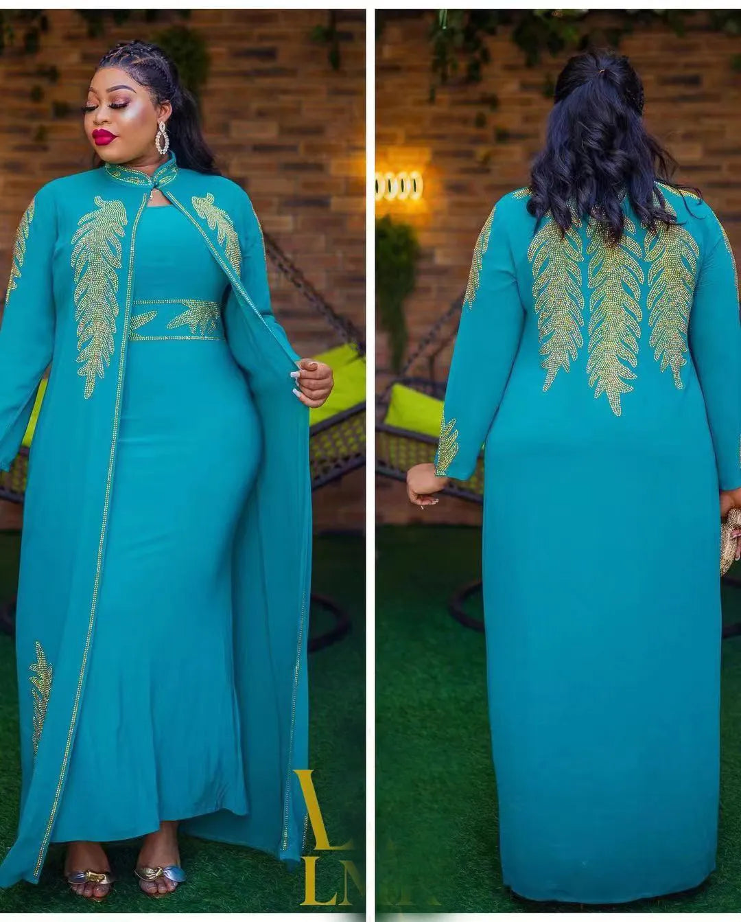 2023 African Wedding Party Dresses for Women Spring