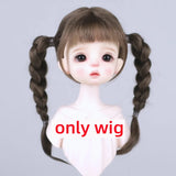 30cm Doll Wig Bangs Ponytail Curly Soft Mohair