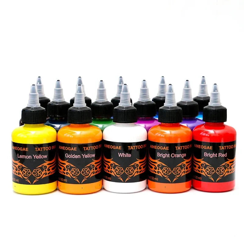 120ml Tattoo Ink Set Permanent Pigment Makeup Professional