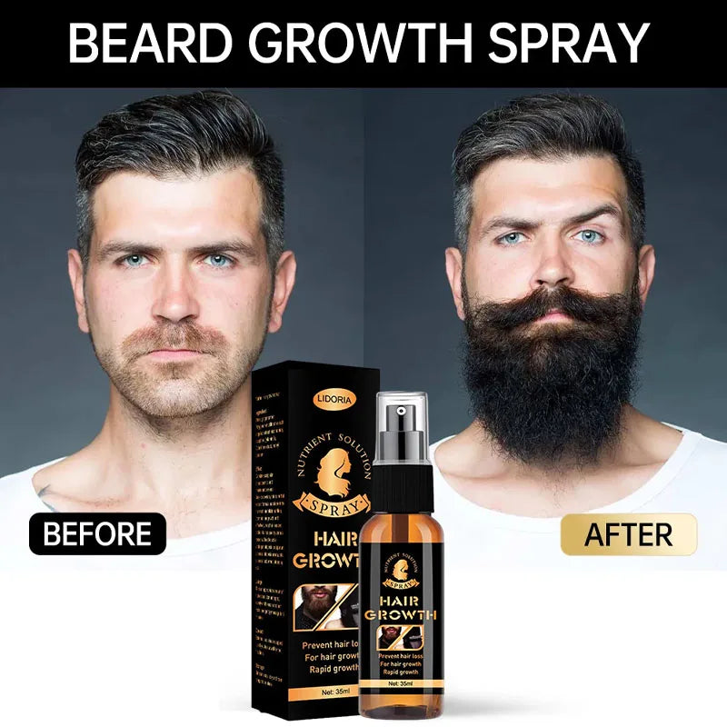 Beard Growth Serum Spray Fast Styling Hair Growing