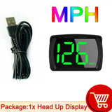 Y03 Car GPS Head Up Display For HUD GPS Speedometer Auto Electronic Accessories Speed Km/h MPH Green Backlight