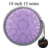 Hluru Glucophone Steel Tongue Drum 14 Inch 15