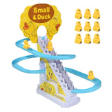 Kids Electric Small Duck Climbing Stairs Toy DIY