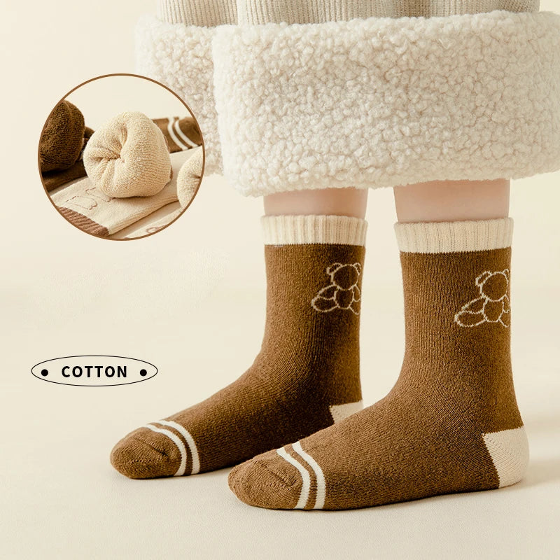 Baby Socks Fall Winter Thick Warm Cute Cartoon