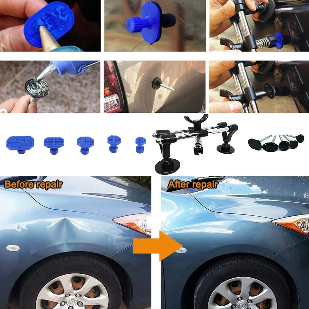 Auto Body Paintless Dent Repair Puller Tools Kit