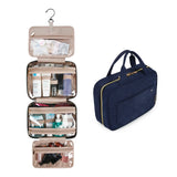 BAGSMART Makeup Cosmetic Bag with Hanging Hook Water-resistant