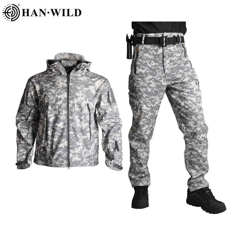 Military Uniform Fleece Russian Camo Tactical assult combat