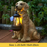 Solar Simulation Animal Light Outdoor Waterproof Resin Dog