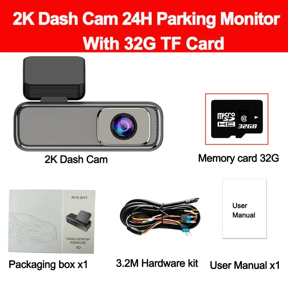 2K Dash Cam for Cars Camera for Vehicle