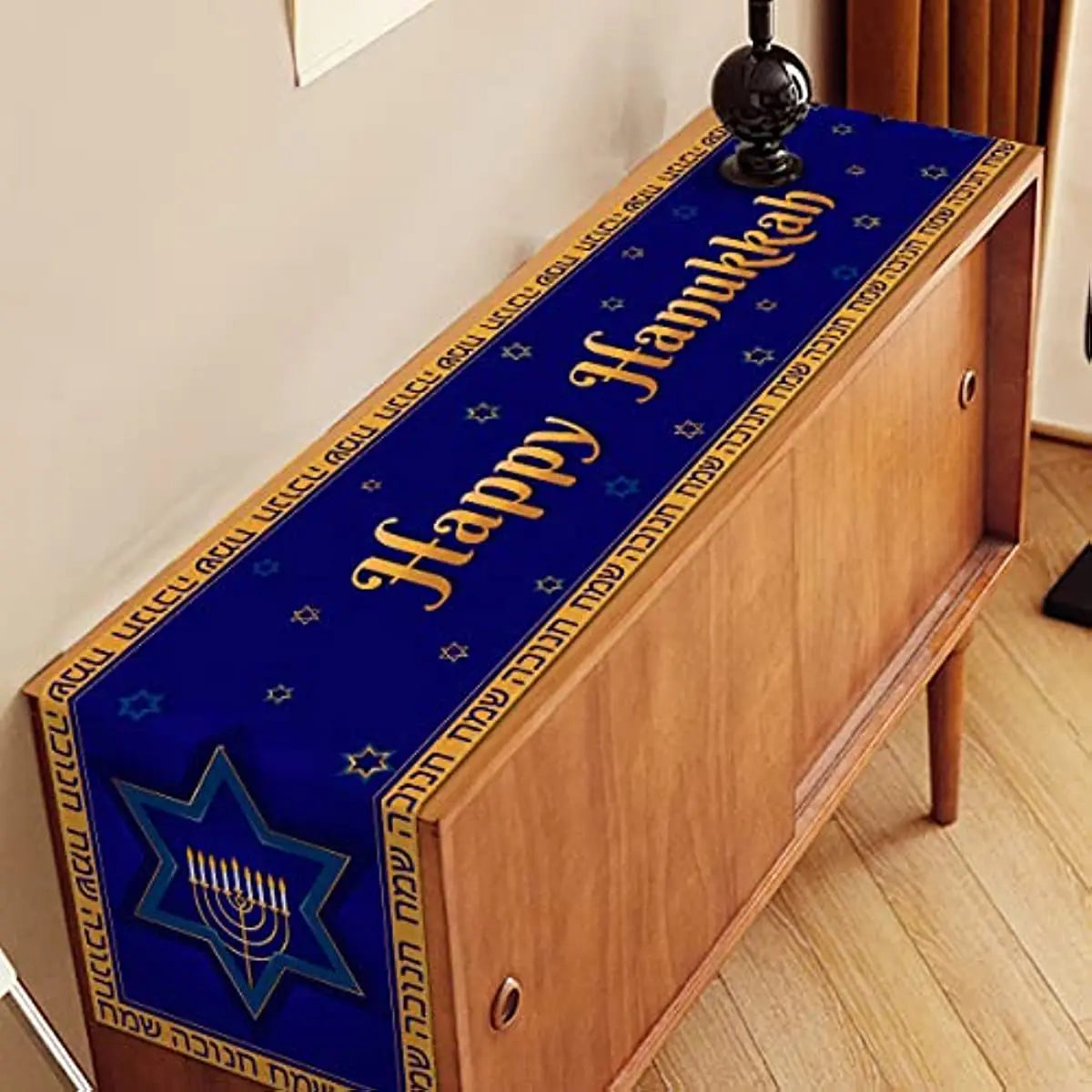 Jewish Menorah Hanukkah Holiday Kitchen Dining Table Decoration