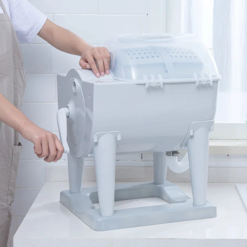 Outdoor Portable Hand Rock Drum Washing Machine No