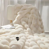 Winter Imitation Fur Plush Blanket Warm Super Soft