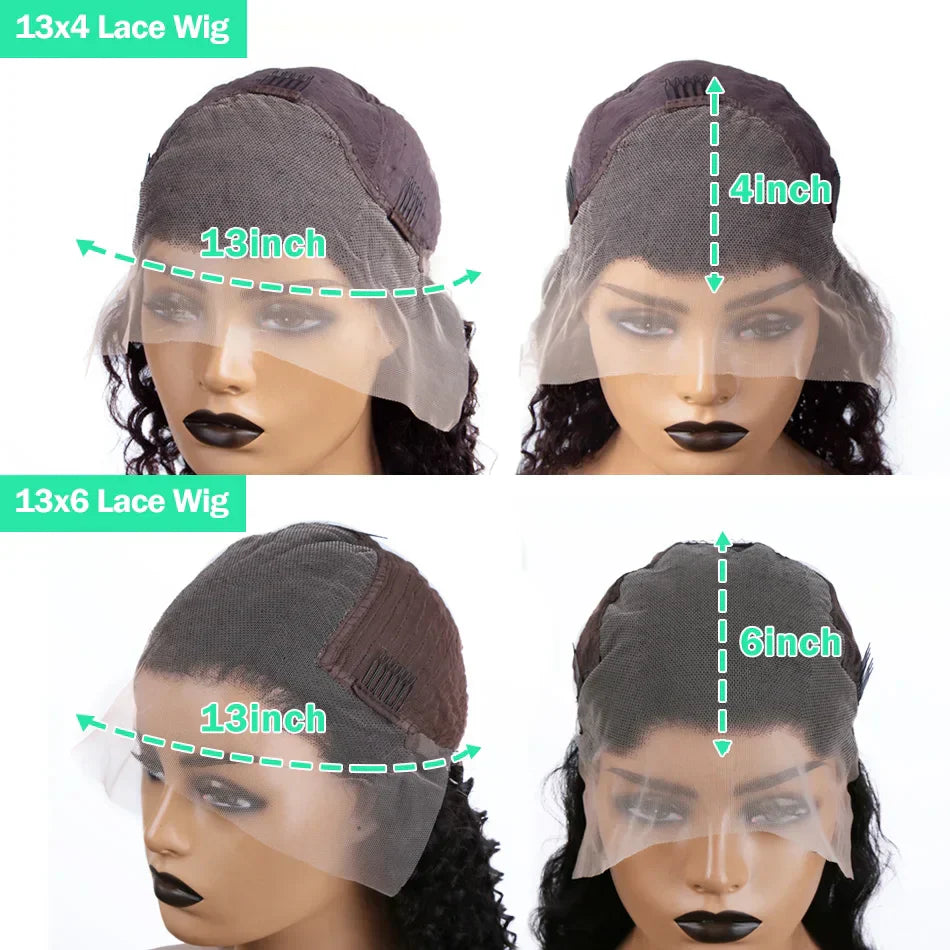 13x4 Transparent Lace Frontal Wig 250 Density 30