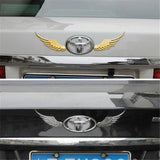 Car Auto Sticker 3D Stereo Metal Angel Wing