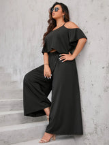 Finjani Womens Plus Size Suit Set Solid Cami