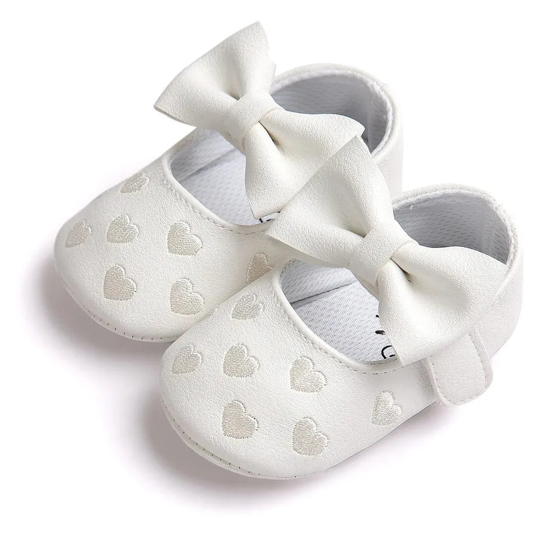 Meckior Baby Shoes Classic Dress Cute Bow-knot Heart