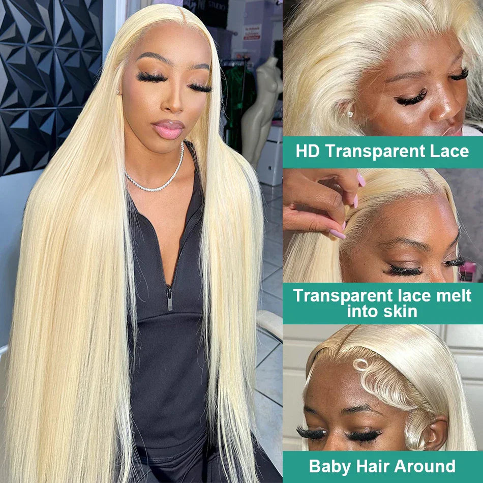 Rosabeauty 40 Inches 613 Honey Blonde 13X6 HD