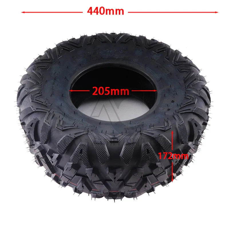 8 Inch Tubeless Tires - Front 19x7-8 Rear 18X9.50-8 Kart, ATV, UTV Dirt Bike Tires, Quad Dirt Buggy Road Tires