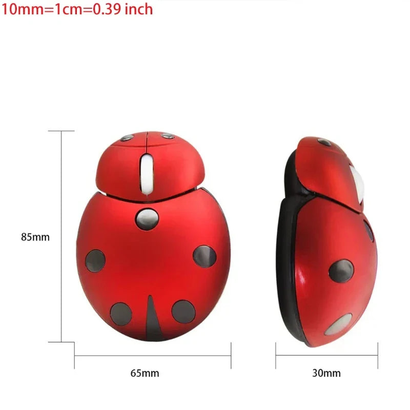 Mini Animal Shape Wireless Mouse with USB Receiver