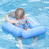 Mambobaby Non Inflatable Baby Swimming Float Sunvisor Foot