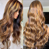 13x6 Hd Lace Frontal Wig Honey Blonde Body